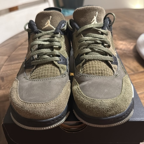 Jordan 4 Retro SE Craft size 3 YOUTH , EUC! - Picture 2 of 8